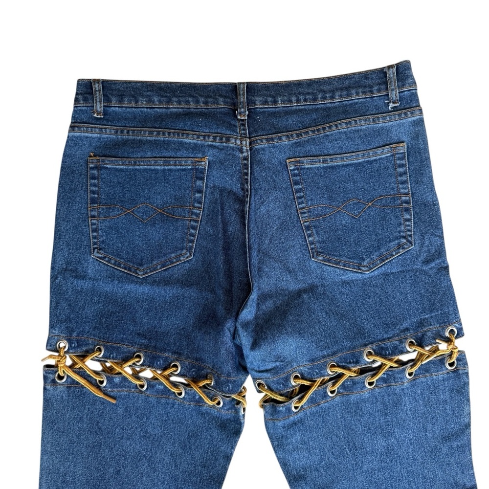 Vintage Boho Vibe Flare Bottom Jeans Size 13 See Measurements - Picture 5 of 8
